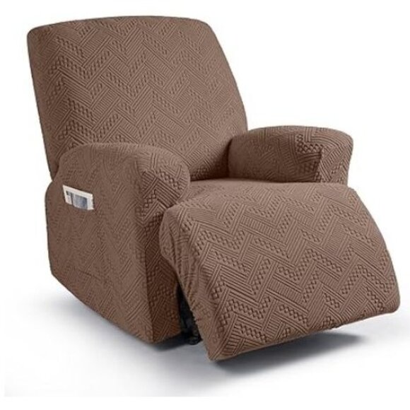 Recliner Slipcovers Stretchy Textured Fabric By Ruaozz - Picture 1 of 5